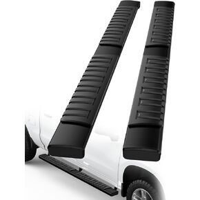 6" Running Boards Compatible with 2005-2023 Toyota Tacoma Double Cab/Crew Cab, Side Steps for Tacoma, Black Finish Aluminum