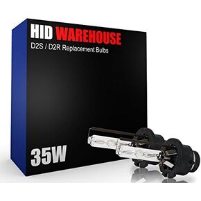 HID-Warehouse; HID Xenon Replacement Bulbs - D2S / D2R / D2C - 5000K Bright White (1 Pair)