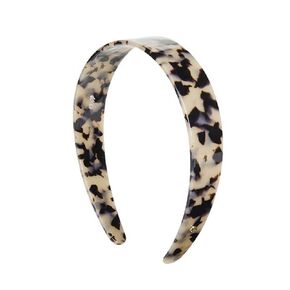 EVITA PERONI Wide Headbands for Women with Teeth Acetate Resin Hair Bands for Women's Hair No Headache Headband No Slip Hairbands-Tortoise