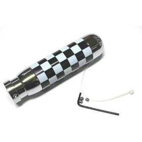 ATEX White/Black Racing Flag Handbrake Emergency Brake Cover for Cooper MKS R56/R55 2007~2013