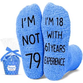 HAPPYPOP 80th Years Old Birthday Gifts - Gifts for Elderly in Their 80s, Gift Ideas for 80 Year Old Man Woman, 80th Birthday Socks for Men Women