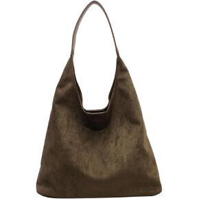 Suede Tote Bag for Women Suede Shoulder Bag Purse Large Suede Bag Handbag Suede Slouchy Bag Shoulder Bag Tote Bag for Travel