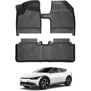 T TGBROS Floor Mats Custom Fit for 2021 2022 2023 2024 2025 Kia Sorento (Only Fits Bench Model &7 Seats) Accessories All Weather Protection TPE 1st + 2nd + 3rd Rows Floor Liners Set Non-Slip Black