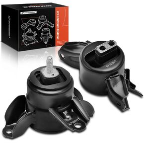 A-Premium 2PCS Engine Motor Mount Transmission Mount Kit Compatible with Hyundai Elantra 2011-2016, Accent 2012-2017, Veloster 2012-2014 & Kia Forte, Forte5 2014, Rio 2012-2017, Automatic Transmission