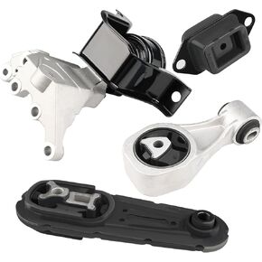 JDMON 4PC Engine Motor Transmission Mount Kit Replacement for 2013-2019 Nissan Sentra L4 1.8L Automatic Transmission Compatible with A7380, A7382, A7376, A4360, EM-7070, EM-7024, EM-7009, EM-7013