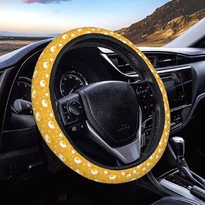 Firefighters Heros Steering Wheel Covers Anti-Slip Elasticity Car Accessories Steering Wheel Protector Universal 15 Inch for Cars SUV Vehicle Truck