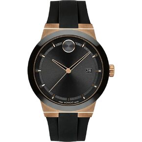 Movado Bold Fusion Men's Watch - Swiss Quartz 3H Movement, Silicone Strap - 5 ATM Water Resistance - Luxury Fashion Timepiece for Him - 42.30mm