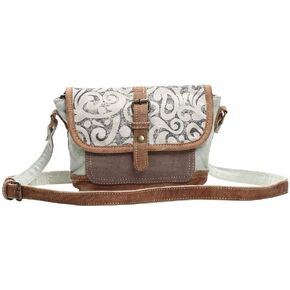 Leaf Print Small/Crossbody Bag by Myra Bag