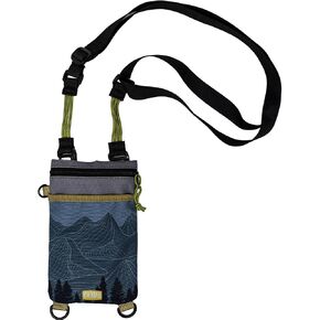 Chums Rover Phone Tote - Small Crossbody Bag with Adjustable Strap - Water Resistant Sling Bag with Multiple Pockets (Pines)