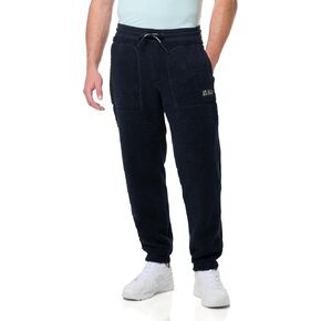 Armani Exchange Men's Teddy Fleece Drawstring Jogger Sweatpants