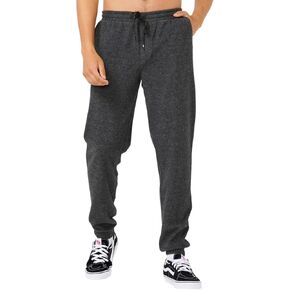 Rip Curl Men's Grid Knitted Track Sweatpants, Drawcord Waist and Elastic Cuffs