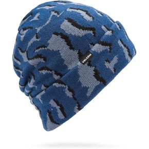 Volcom Men's Stone Funk Roll Over Beanie, Navy S5