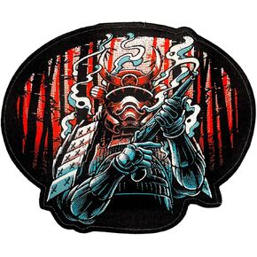 BJJ GI Patch by Ronin - Shogun Heishi Patch – Backpack Warrior Samurai Patch – Premium Kimono and Rucksack Patch – Animated Sewn Sticker with Intense Coloring – for Jackets and Shirts