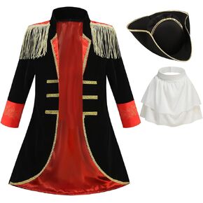 yolsun Napoleon Costume for Kids, Boys Founding Father Costume, Colonial dress up Set for Children