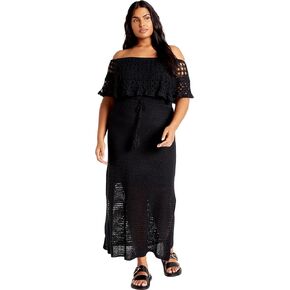 City Chic Women's Citychic Plus Size Dress Callie Crochet
