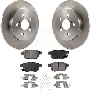 Transit Auto Rear Disc Brake Rotors And Ceramic Pads Kit Replacement For Toyota Corolla Prius Matrix Prime Pontiac Vibe Lexus CT200h Plug-In K8T-101669