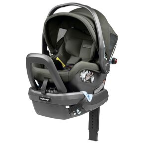 Peg Perego Primo Viaggio 4-35 Nido K - Rear Facing Infant Car Seat - Includes Base with Load Leg & Anti-Rebound Bar - for Babies 4 to 35 lbs - Made in Italy - Blue Shine