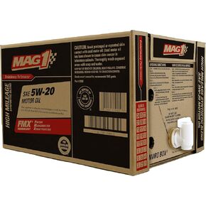 65452 High Mileage Synthetic Blend SAE 5W-20 Motor Oil - 6 Gallon Enviro Box