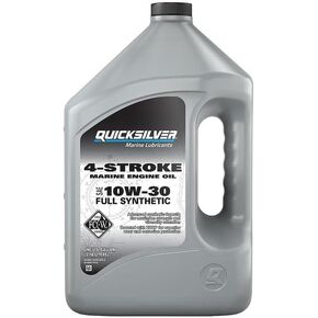 Quicksilver 8M0175781 Full Synthetic 10W-30 4-Stroke Marine Engine Oil - 1 Gallon