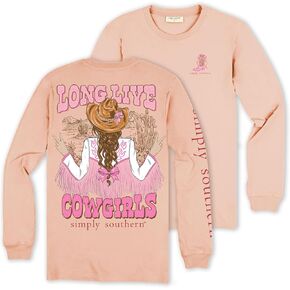 Simply Southern Long Live Cowgirls - Jacket - Adult Long Sleeve