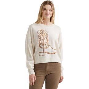 Wrangler Womens Boot Print Sweater