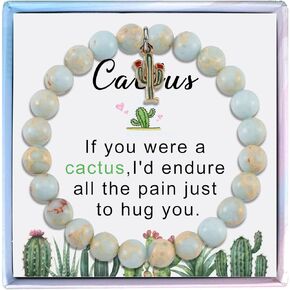 Cactus Bracelet for Women Cactus Gifts Cactus Decor Cactus Jewelry Inspirational Birthday Gifts for Friend