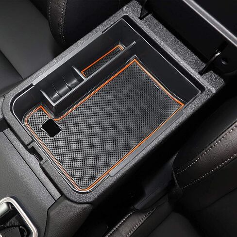 auovo Center Console Organizer Tray for Sentra Accessories 2020 2021 2022 2023 2024 ABS Plastic Secondary Armrest Storage Glove Box with Coin Holder (Black) in Saudi Arabia