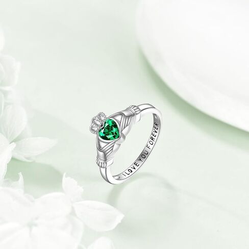 Claddagh Ring for Women 925 Sterling Silver Celtic Knot Ring Irish Wedding Band l love You Forever Jewelry Gift in Saudi Arabia