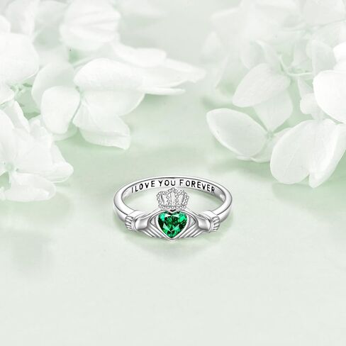 Claddagh Ring for Women 925 Sterling Silver Celtic Knot Ring Irish Wedding Band l love You Forever Jewelry Gift in Saudi Arabia