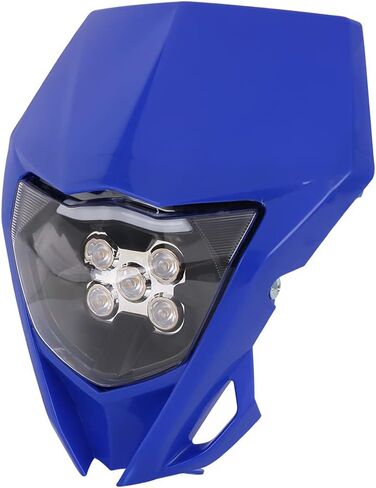 JFG RACING Dirt Bike Headlight,Motorcycle LED Headlight Enduro Pit Bike Headl Light Kit Universal for Most Motorcycle Dirt Pit Bike Enduro Like YZ85 YZ125 YZ250F WR250F WR450F（Blue） in Kuwait