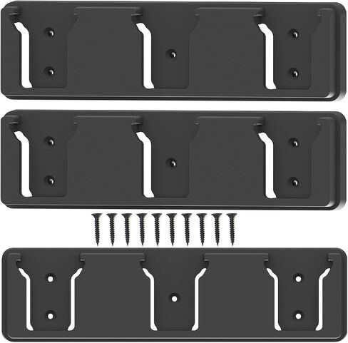 Battery Holder for Milwaukee M18 18V Battery, Mount 3 Slot Bulk Battery Garage Tool, Battery Holder for Milwaukee for Work Van, Shelf, Toolbox in Kuwait