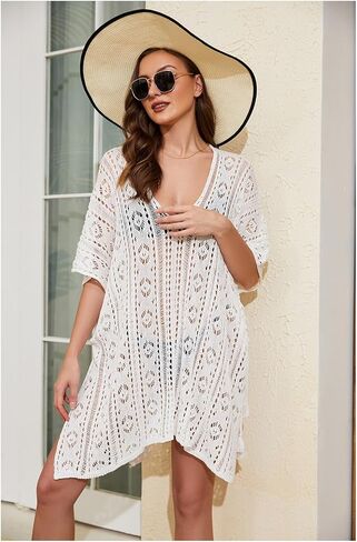 غطاء ملابس السباحة للنساء على الشاطئ من الكروشيه لتغطية ملابس السباحة للنساء - أساسيات كلاسيكية in Kuwait