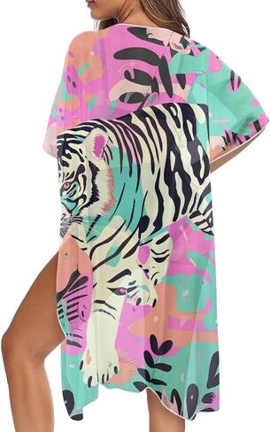 Long Swimsuit Coverup for Women Seaside Summer Vacation Swim Cover Up for Women Hawaiian komono cardigan Cover Ups in Saudi Arabia