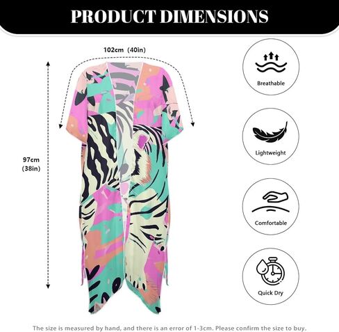 Long Swimsuit Coverup for Women Seaside Summer Vacation Swim Cover Up for Women Hawaiian komono cardigan Cover Ups in Saudi Arabia