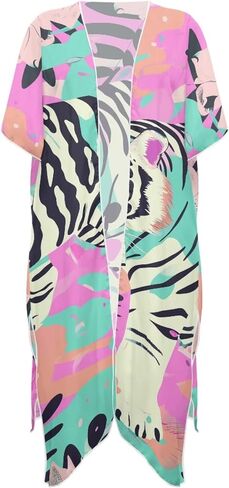 Long Swimsuit Coverup for Women Seaside Summer Vacation Swim Cover Up for Women Hawaiian komono cardigan Cover Ups in Saudi Arabia