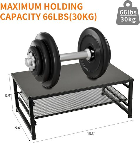 حامل شاشة معدني Spacrea - حامل شاشة ومنظم مكتب الكمبيوتر لأجهزة الكمبيوتر المحمول والكمبيوتر وأجهزة iMac باللون الأسود in Kuwait