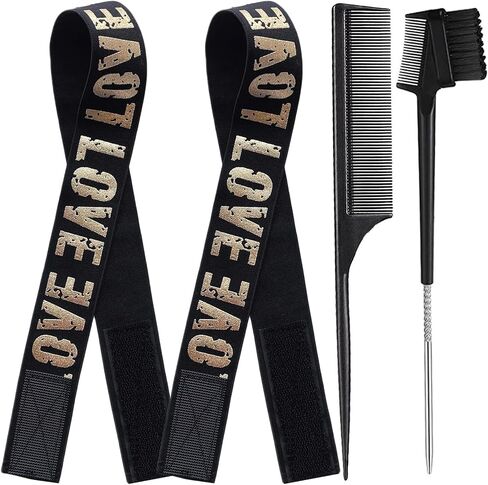 Elastic Bands For Wig Band For Edges 2 Pcs Lace Melting Band For Wigs Elastic Band For Lace Frontal Melt Adjustable Magic Buckle Edge Wrap To Lay Edges Keeping Wig Grip Wig Accessories in Kuwait