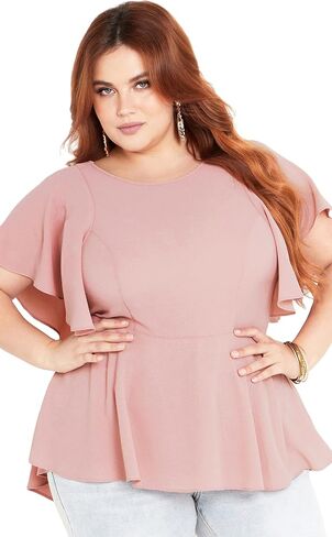 City Chic Women's Plus Size Top Romantic Mood in Saudi Arabia