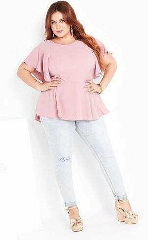 City Chic Women's Plus Size Top Romantic Mood in Saudi Arabia
