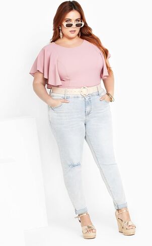City Chic Women's Plus Size Top Romantic Mood in Saudi Arabia
