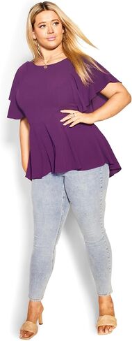 City Chic Women's Plus Size Top Romantic Mood in Saudi Arabia