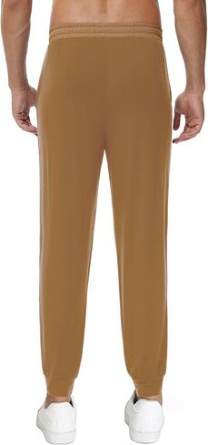 WiWi Men's Athletic Joggers Casual Gym Sweatpants Drawstring French Terry Workout Lounge Pants with Pockets S-XXL in Kuwait