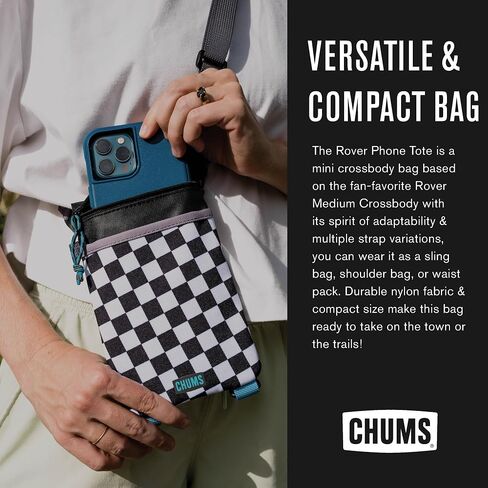 Chums Rover Phone Tote - Small Crossbody Bag with Adjustable Strap - Water Resistant Sling Bag with Multiple Pockets (Pines) in Saudi Arabia