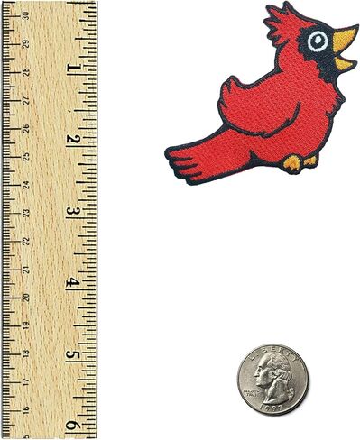 Cardinal Bird Patch - Hook and Loop Tactical Morale Patch in Kuwait