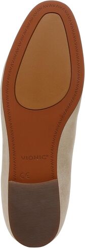 Vionic Women’s North Willa Comfort Flats- Supportive Slip-On Walking Flats with Arch Support Light Pink Suede 9.5 Wide in Saudi Arabia