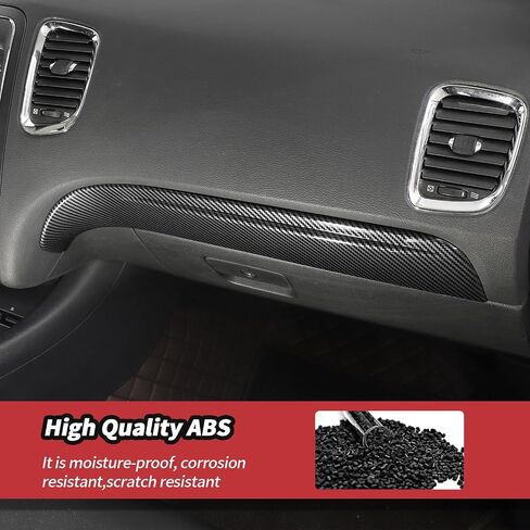 JeCar for Durango Carbon Fiber Interior Dash Panel Trim Kit Fit for 2014-2020 Dodge Durango Interior Accessories (3pcs) in Saudi Arabia