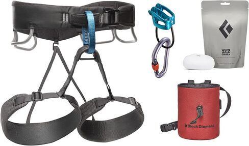 BLACK DIAMOND Equipment Momentum Harness - Men's Package - Anthracite - Extra Small in Saudi Arabia