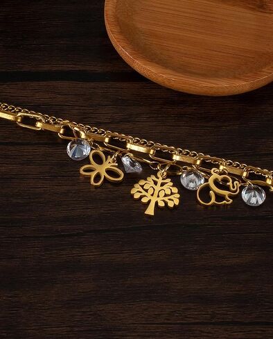 14k Real Gold Plated Silver Bracelet | Gold Bracelets Women's Trendy Chain Bracelet | Bridesmaid Bracelets Jewelry Gifts for Women in Kuwait