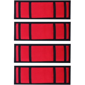 Ratchet Strap Protector Sleeve Universal Tie Down Strap Ratchet Protector for Boat, Trailers, Jetski, Waverunner Red 4x12 Inches-Pack of 4