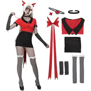 C-ZOFEK Vaggie Cosplay Costume Full Set Uniform Outfit for Women Halloween Parties